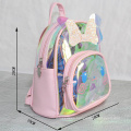 Holographic PVC Cute Rabbit Printing Kids School Bags Laser Pvc Cute Rabbit Bag Kindergarten School Bag